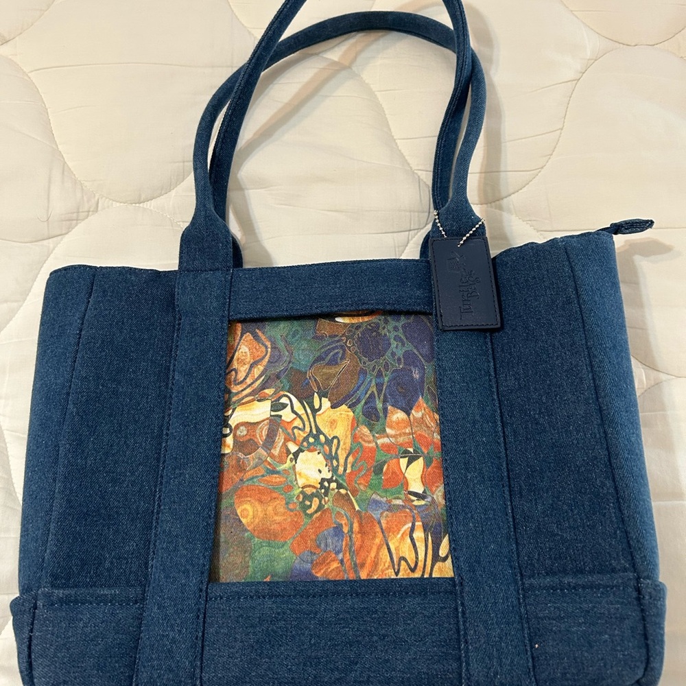“Turtle Bags” Denim Tote